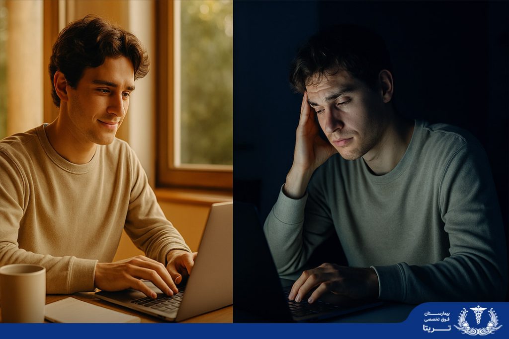 خطرات نور آبی برای چشم