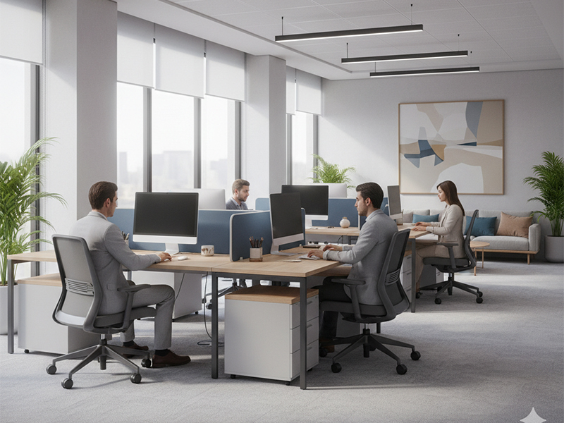 استاندارد نور محیط اداری: راهنمای جامع برای بهبود بهرهوری و رفاه کارکنان