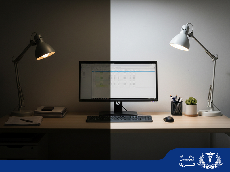 استاندارد نور محیط اداری چیست؟