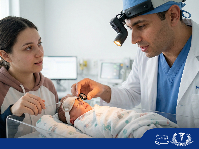مشکلات بینایی در نوزادان نارس