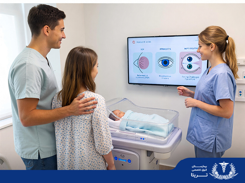 مشکلات بینایی در نوزادان نارس