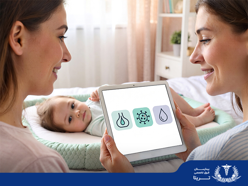 ترشح زرد رنگ چشم نوزاد