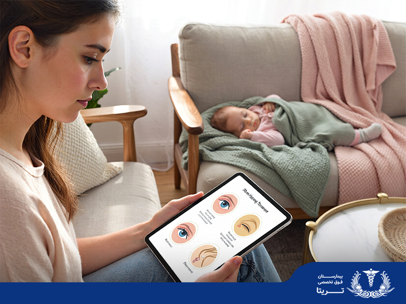 ترشح زرد رنگ چشم نوزاد