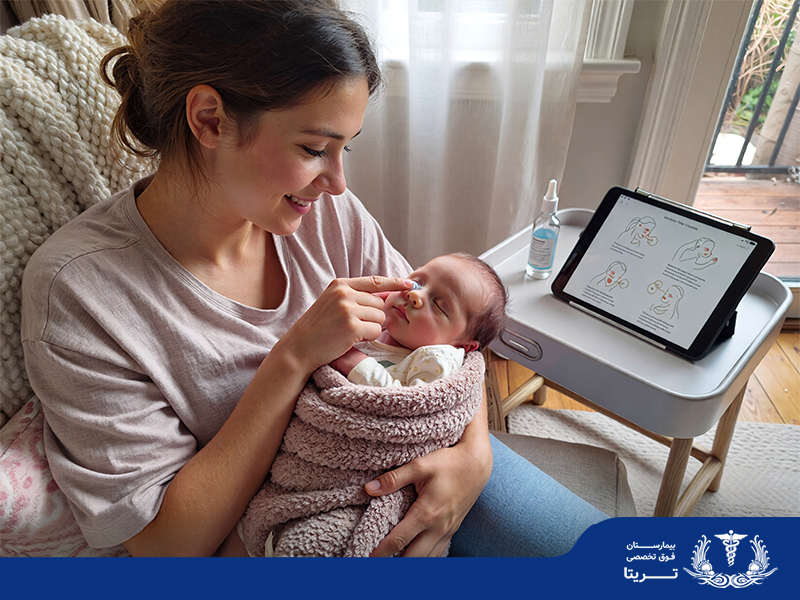 ترشح زرد رنگ چشم نوزاد