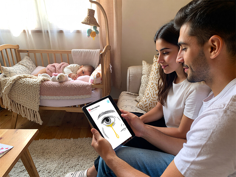 ترشح زرد رنگ چشم نوزاد