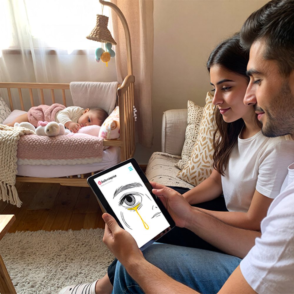 ترشح زرد رنگ چشم نوزاد